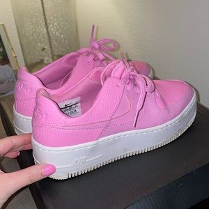Pink Nike Air Forces